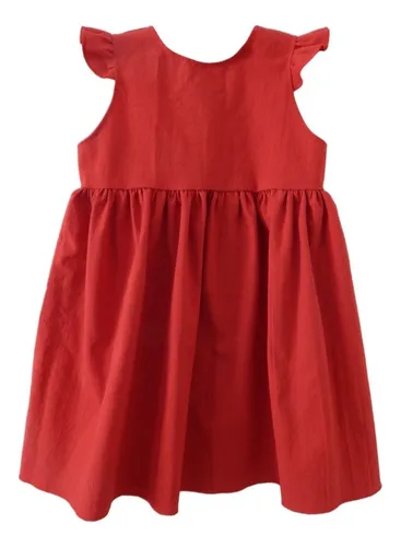 Vestido rojo para nena sales