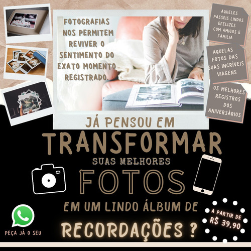 Imagem 1 de 1 de Album Fotografico Para Lindas Recordações - Oportunidade !