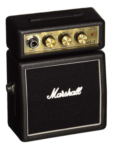 Mini Amplificador De Guitarra Marshall Ms-2 Negro!!