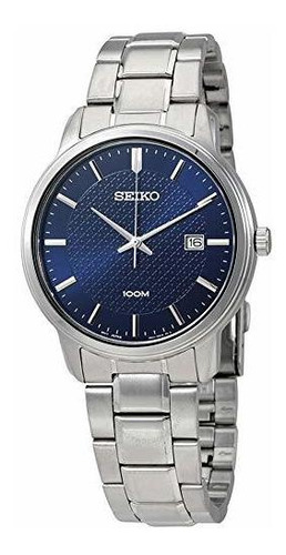 Seiko Watches Mens Neo Classic Reloj De Acero Inoxidable Azu