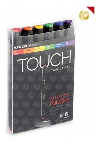 Marcadores Touch Twin Main Colors X 6 Und Original 