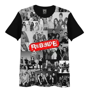 Camisa Camiseta Full 3d Banda Mexicana Rebelde Histórias