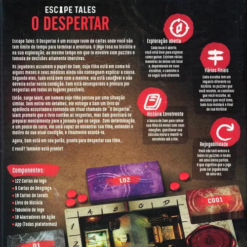 Escape Tales - O Despertar Jogos de Tabuleiro