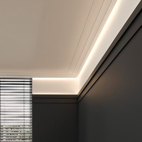 Kit 5 Perfil Led Barra Risque One Side Canto 18x13mm 2 Metros Sobrepor Branco Aluminio Cod:338285614-5 Deluxe By Avant