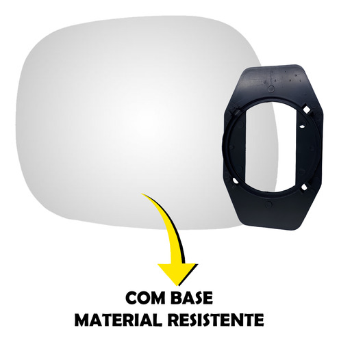 Lente Espelho Retrovisor C/base Fiorino 2014 A 2024 Esquerdo