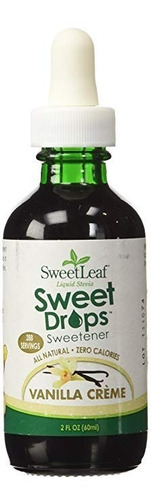 Sweetleaf Líquido Stevia Crema De Vainilla De 2 Onzas (paque