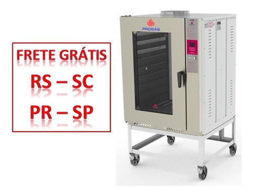 Forno Turbo Gás P/ 10 Esteiras Prp-10000 G2 - Progás