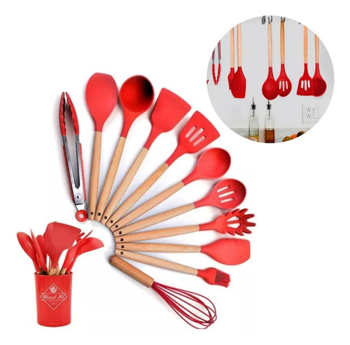 Kit 12 Utensílios Cozinha Qualidade Premium Resistente