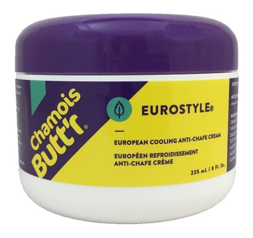 Chamois Butt'r Eurostyle Crema Antichafe, Frasco De 8 Onzas