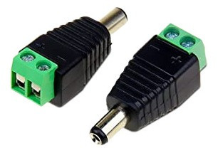 5 Conector Plug Macho Cctv 12v Camara