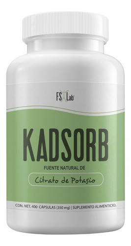 Natural Slim Kadsorb Potasio Citrato de Potasio Botella