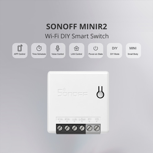 Imagen 2 de 9 de 6 Unidades Sonoff Minir2 Itead Bricolaje 2 Vías Wifi Smart S