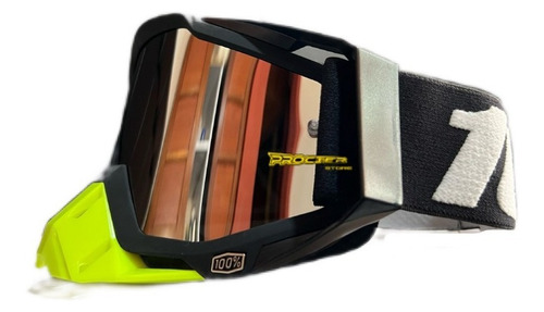 Gafas 100%  Tipo Cross  Para Casco De Moto Bmx 