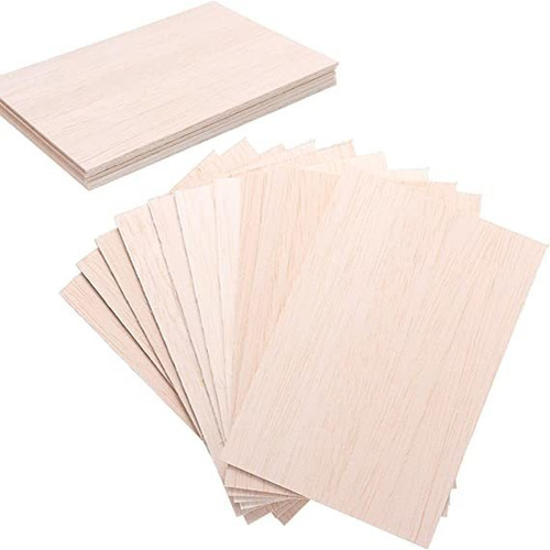 Tablas De Madera Balsa Para Manualidades 150x100x2mm Pack 15