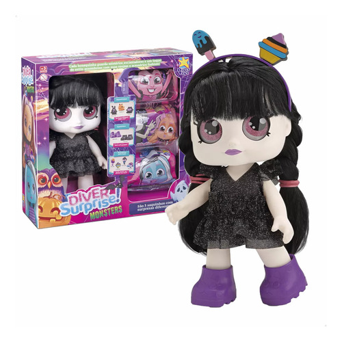 Boneca Monsters Com Surpresas Diver Surprise Assombrosa Brinquedo Infantil Menina Bela Oya