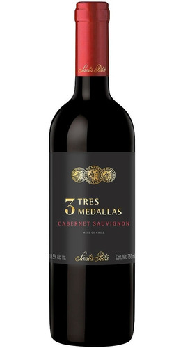 Vino Tinto Chileno Santa Rita Tres Medal - mL a $67