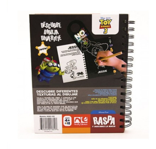 Imagen 3 de 3 de Libro Actividades Raspa Y Descubre Niño Disney Toy Story 3
