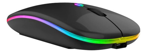 Mouse Inalambrico Recargable Silencioso Rgb Gamer