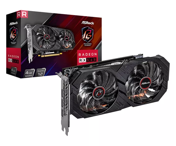 Placa de video AMD ASRock Phantom Gaming Elite Radeon RX 500 Series RX 560 RX560 PGE 4G 4GB