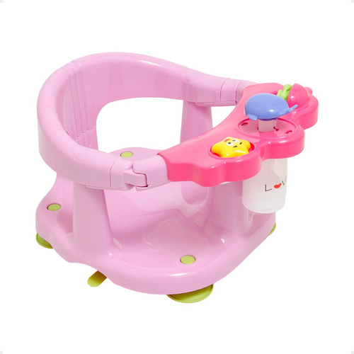 Aro De Baño Love Bebes Burbujero Juguetes Antideslizante Color Rosa 4