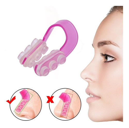 Rinoplastia Caseiro: Afina E Modela O Nariz Sem Cirurgia Cor Rosa Tamanho Único