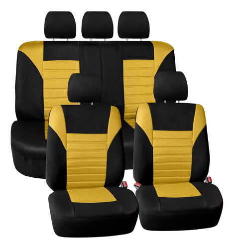 Fh Group Car Seat Covers Full Set 3d Air Mesh - Universal Fi