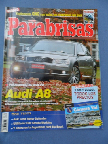 Revista Parabrisas Nº 296 Audi A8 Defender Strada Ecosport