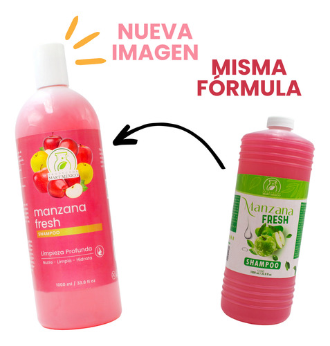 Shampoo De Manzana Fresh Limpieza Profunda (1 Litro)