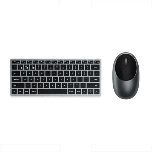 comprar Kit Satechi Teclado X1 E Mouse M1 Sem Fio Cinza Espacial