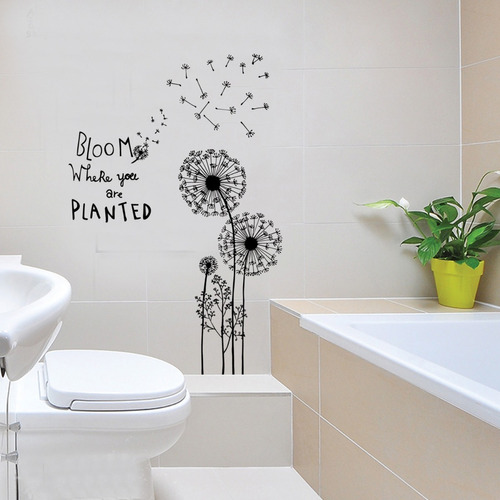 Flores Rosas Gigantes Vinil Decorativo Sticker De Pared