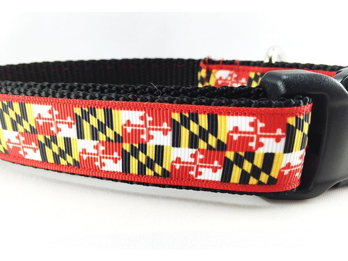 Caninedesign, Collar Para Perros Con Bandera De Maryland, 1 