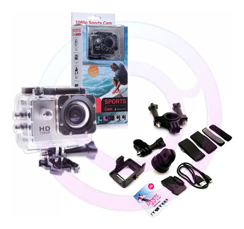 Camara Video Deportiva Para Moto Sumergible 30 Mts +obsequio