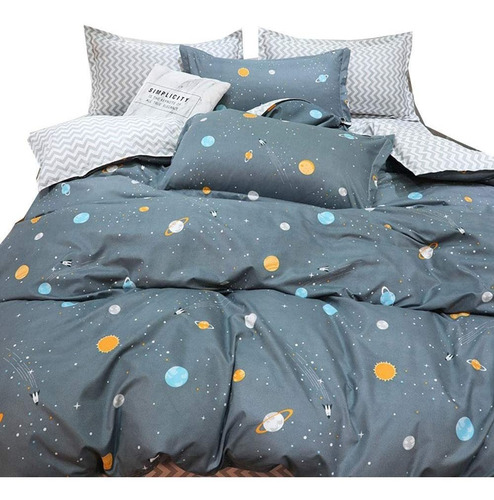 Funda Nórdica Galaxy Queen, Ropa De Cama Para Niños C...