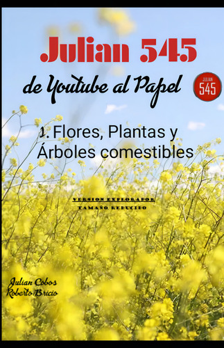 Julian 545, De Youtube Al Papel - Flores Y Plantas Comestibles, De Bricio, Roberto. Editorial Independently Published, Tapa Pasta Blanda, Edición 1 En Español, 2023