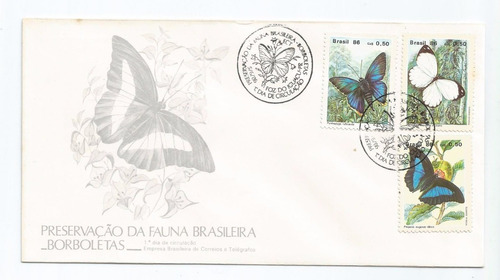 Selo Brasil,fdc 1°dia Fauna/foz Do Iguaçu Paraná,novo.descr.