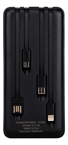 Cargador Portatil Gadnic B52bc Power Bank Carga Rapida 25000 mah Linterna Incorporada