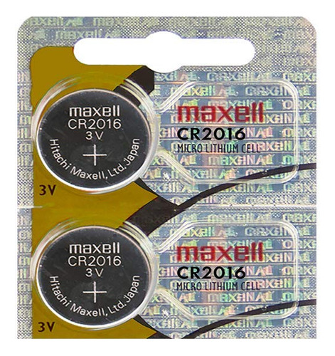 Cr 2016 Maxell Lithium Batteries (2 Piezas) Reloj 3v 2016 Nu