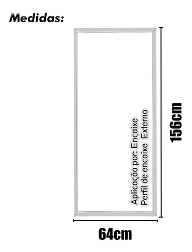 Borracha Gaxeta Expositor Metalfrio Vb43a 156x64 Optima