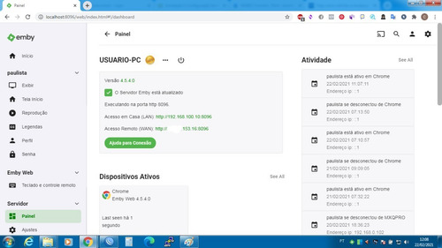 Instalação E Configuração Servidor Emby