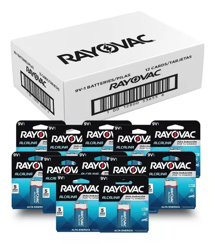 PILA RAYOVAC ALCALINA 9V RECTANGULAR BLISTER CON 1 Rayovac A1604