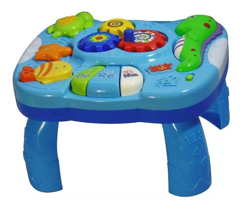 Imagen 3 de 8 de Mesa Mesita Musical Bebe Con Luces Y Sonidos Del Mar