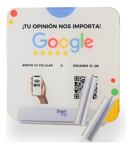 Flash Tag Cartel Reseñas Para Google - Aumentá Tu Reputación