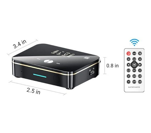Transmisor Receptor Adaptador Bluetooth Convertidor Optico