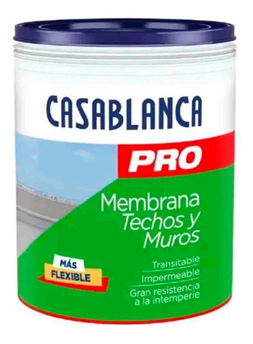 Casablanca Pro Membrana Líquida Techos Y Muros 20kg Rex
