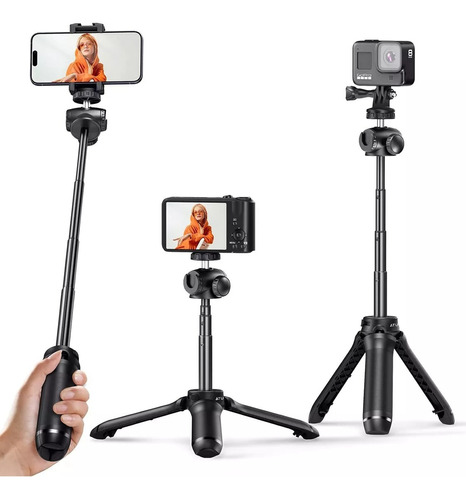 Trípode Para Cámara/celular/gopro, Palo Selfie Extensible