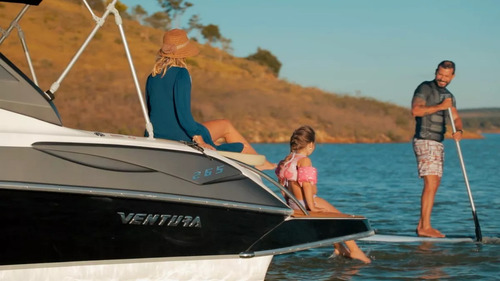 Lancha Ventura 265 2025 Cabinada 26 Pés Nx Nhd Focker Triton