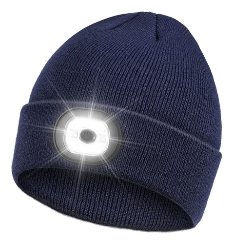 Gorro Led Con Luz, Gorro Con 6 Faros Led, Gorro Tejido De In