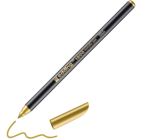 Edding 1200 Pluma Color Metalizado - Oro - 1 Pluma - Plumín 