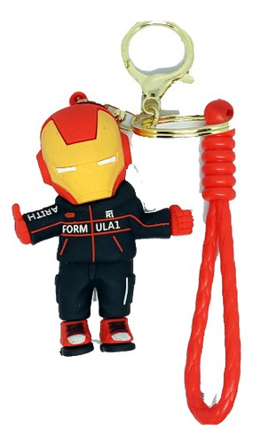 Llavero Ironman Figura Goma Formula Uno