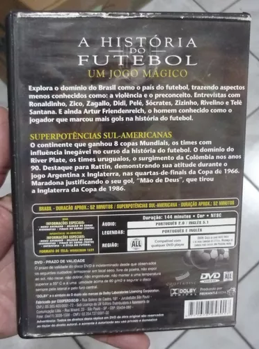 A Historia do Futebol Um Jogo Magico - Brasil Superpotencias Sul-Americanas  DVD